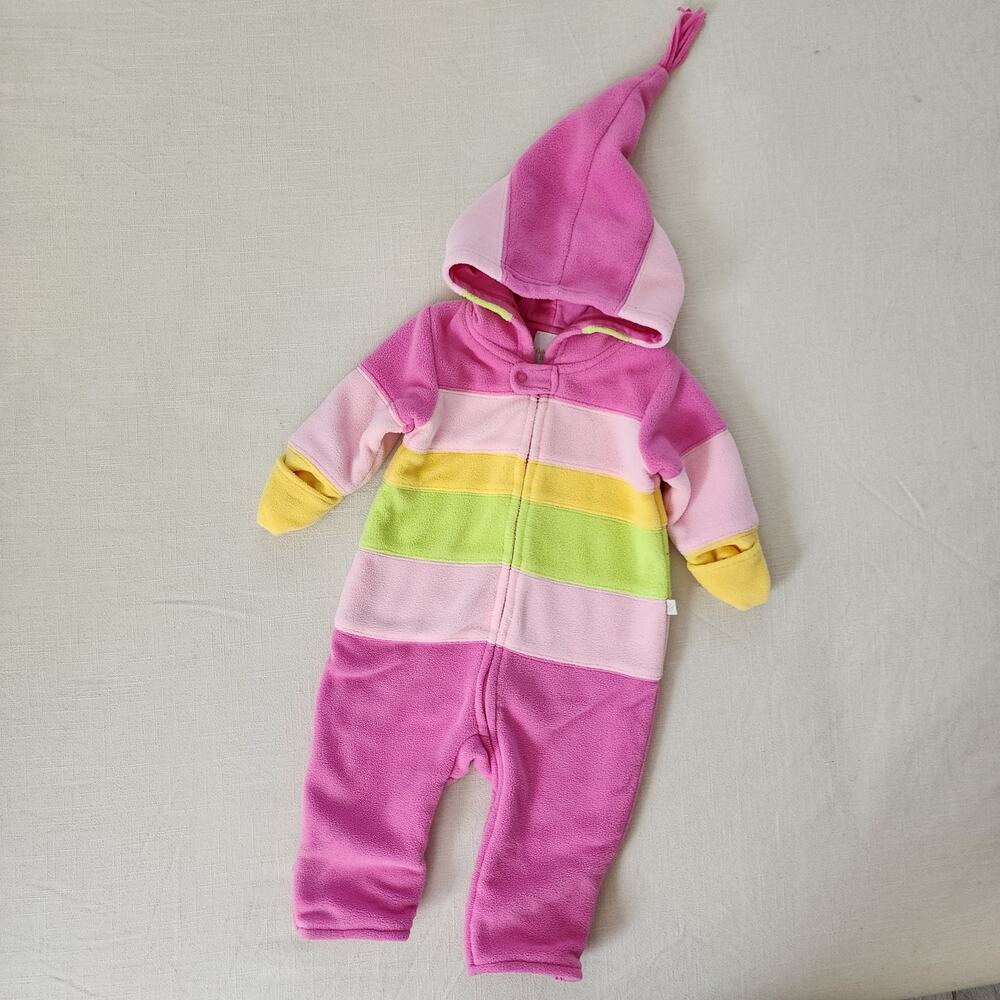 Retro Y2K Oshkosh Color Block Bodysuit 6-9 months